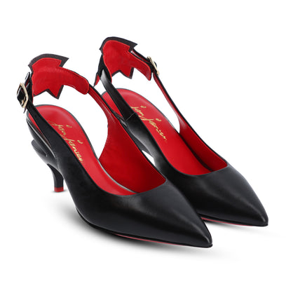 Duplex Rock Chique Slingback Black