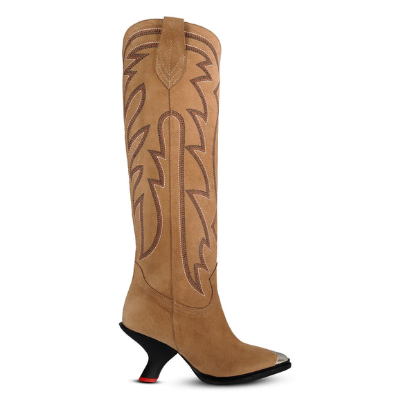 Leaning West Tall Boot Camel Leaning West Tall Boot Camel
