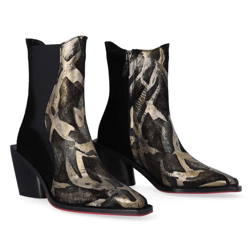 Ohio Women Ankle Boots Safari/Black