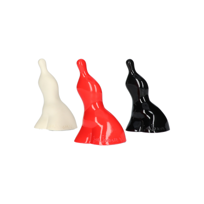 Balancing Woman Figurine Red