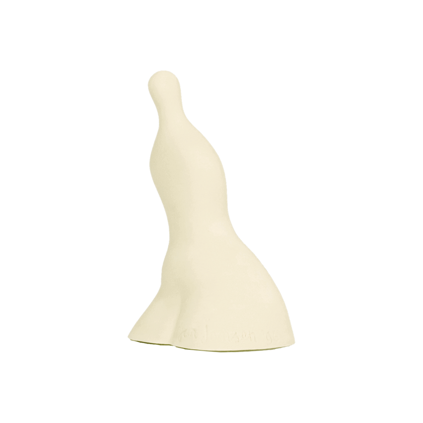 Balancing Woman Figurine Off-White