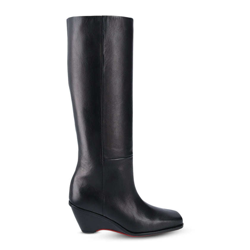 Square Tall Boot Black