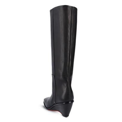 Square Tall Boot Black