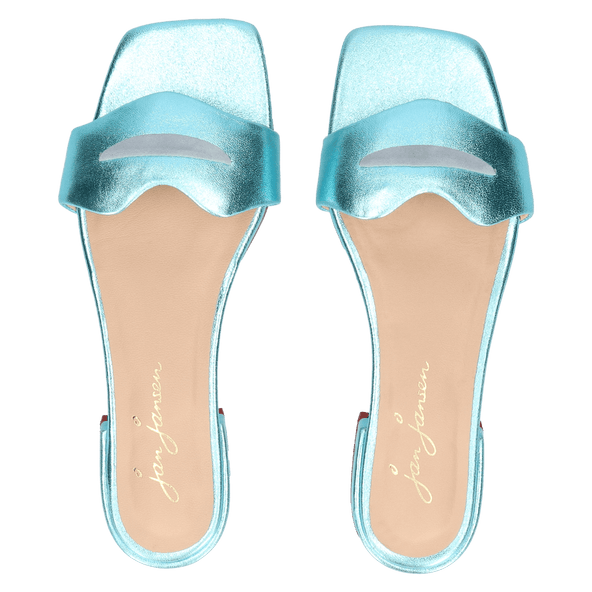 Cupido Women's Slippers Metallic Blue