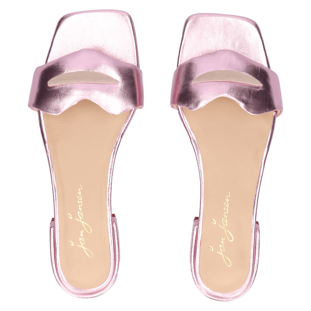Cupido Women's Slippers Metallic Rose