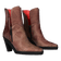 Coraline Women Ankle Boots Metal Rosso